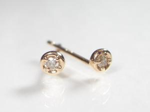 K10PGダイヤ ピアス10P03Dec16【楽ギフ_包装】