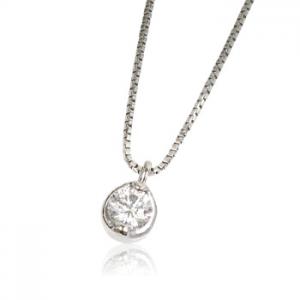 0.1ct プラチナダイヤモンド ネックレス10P03Dec16【楽ギフ_包装】