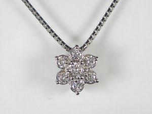 PT プラチナダイヤフラワー ペンダント ネックレス10P03Dec16【楽ギフ_包装】|オールジュエリー