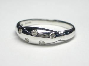 K18WG ホワイトゴールド ダイヤモンド リング10P18Jun16【楽ギフ_包装】 47,736円