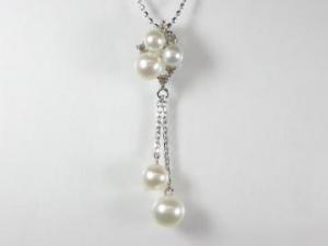 K18WG ホワイトゴールド淡水パール ペンダント ネックレス10P03Dec16【楽ギフ_包装】|オールジュエリー