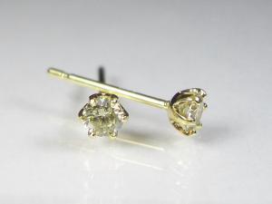 K18YGダイヤスタッド ピアス 0.2CT10P03Dec16【楽ギフ_包装】｜オールジュエリー