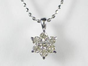 K18WGダイヤ ペンダント ネックレス10P03Dec16【楽ギフ_包装】 50,400円