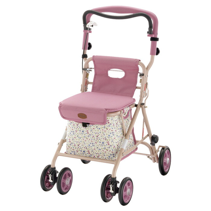 入荷中 老人 高齢者 手押し車 杖立て付 シルバーカー フラワー St パソカ リッチェル シルバーカート メーカー取寄 おしゃれ 1052 Bhashaprofs Com