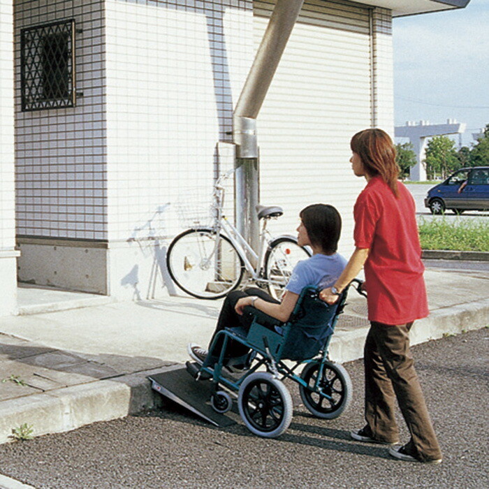 買い物 イーストアイ ポータブルスロープ1枚板タイプ40cm スロープ 車椅子 台車 段差 玄関 fucoa.cl
