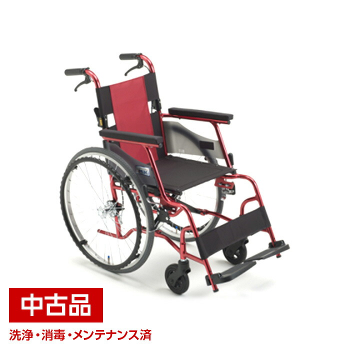 中古 パナソニックエイジフリー キャリカル Pms 1r 自走 自走ファンクション 緋 車いす 車椅子 替え引不可商品です Pghintheround Com