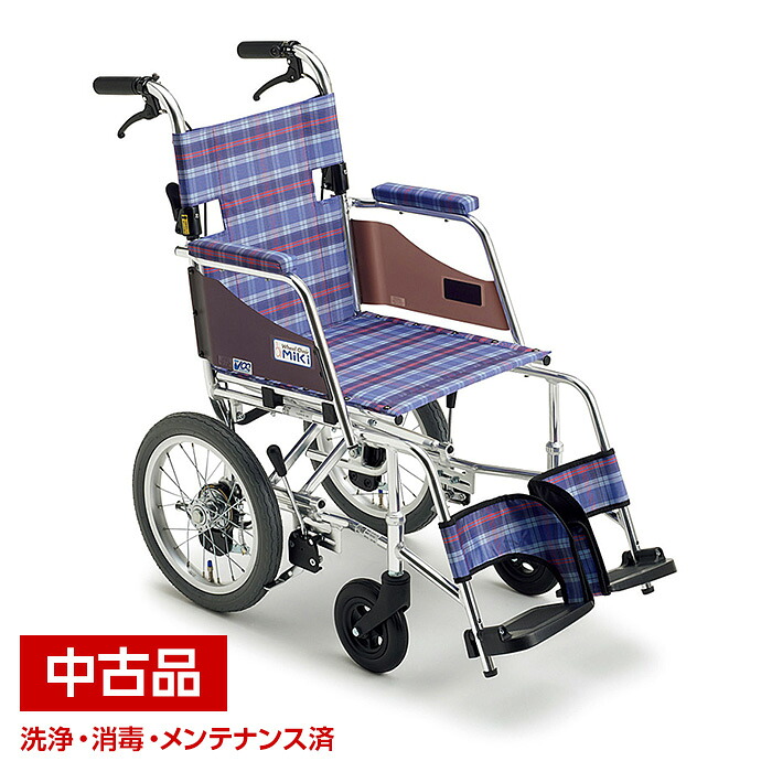 【中古】 ミキ スキット1 SKT-1 介助 車いす 折りたたみ 折り畳み 介助用 車椅子 中古車椅子 中古車いす 介護 介護用品 【代引不可商品です】|豊通オールライフ