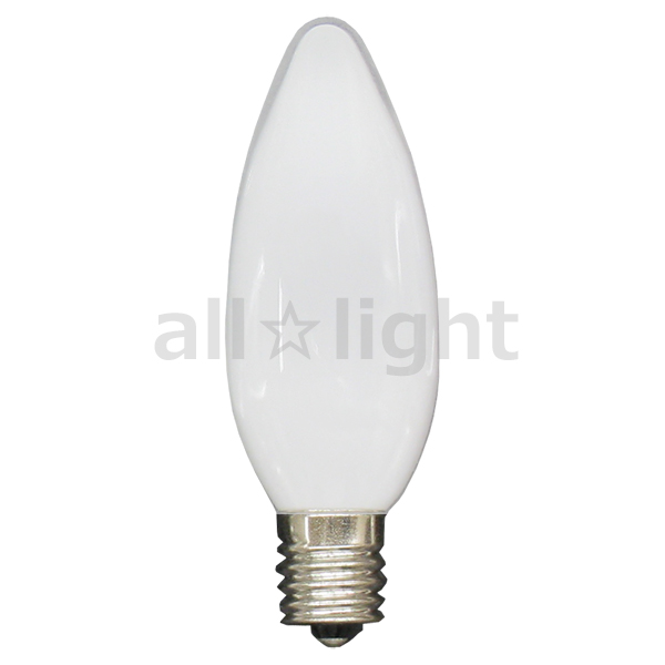 アサヒ　シャンデリア電球　Ｅ１７口金　ホワイト　４０Ｗ　C32 E17 100/110V-40W(S) | オールライト