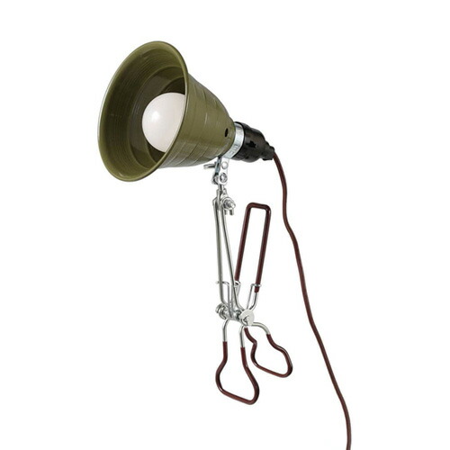 ＤＵＬＴＯＮ　ダルトン　ALUMINUM CLIP LAMP S OLIVE DRAB　クリップライト　オリーブドラブ　Ｅ２６口金　電源コード　ＯＮ/ＯＦＦスイッチ　プッシュスイッチ　ＬＥＤ電球専用　ランプ別売　DS0630SOV
