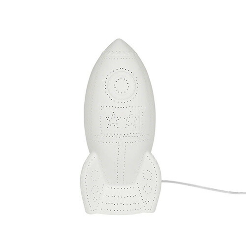 ＤＵＬＴＯＮ　ダルトン　PORCELAIN ROCKET LIGHT MAT WHITE　フロアライト　デスクランプ　マットホワイト　Ｅ１７口金　電源コード　ＯＮ/ＯＦＦスイッチ　ランプ別売　DS0774MWT