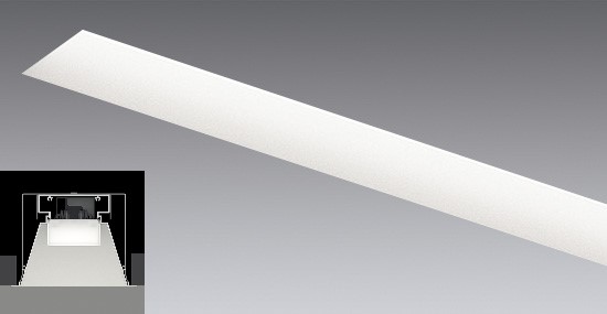 ＥＮＤＯ　ＬＥＤデザインベースライト　リニア５０　Ｌ６００タイプ　埋込解放深型　端用　２０Ｗタイプ　白　ERK1034W　（ランプ別売）
