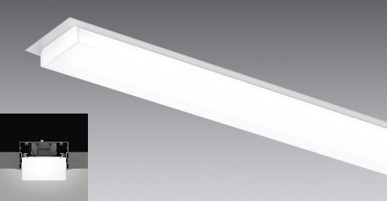 ＥＮＤＯ　ＬＥＤデザインベースライト　半埋込形　1灯用　連結端用　FHF32W相当　ERK9704W（ランプ別売）