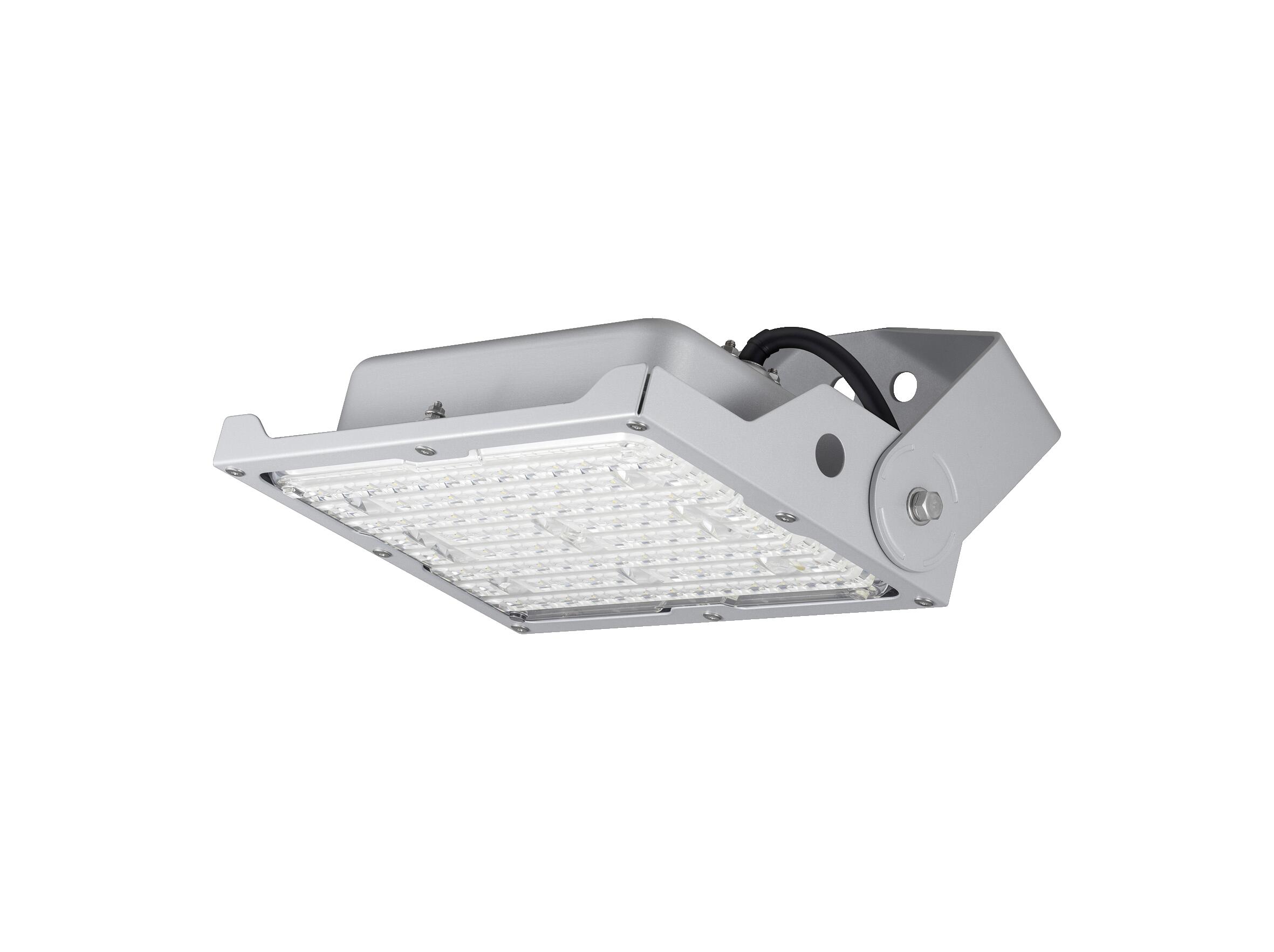 訳あり商品　パナソニック　天井直付型・据置取付型　LED（昼白色）　小型投光器・スポットライト・モールライト　1/10ビーム角115度・広角タイプ配光　防雨型　水銀灯100形/CDM-TD70形相当　5000K　本体：シルバーメタリック　NYS15040KLE7｜オールライト