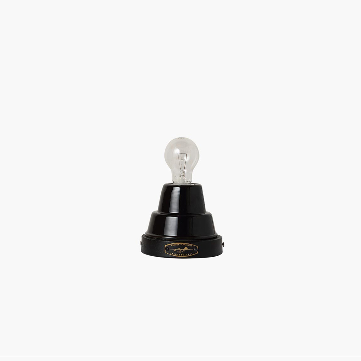 ＨＥＲＭＯＳＡ　ハモサ　テーブルランプ　LEMAN CERAMIC LAMP（レマンセラミックランプ）　白熱電球付き（E26/40W×1）　電球色　LED対応可　コンセントタイプ（中間スイッチ付き）　black（ブラック）　CE001BK
