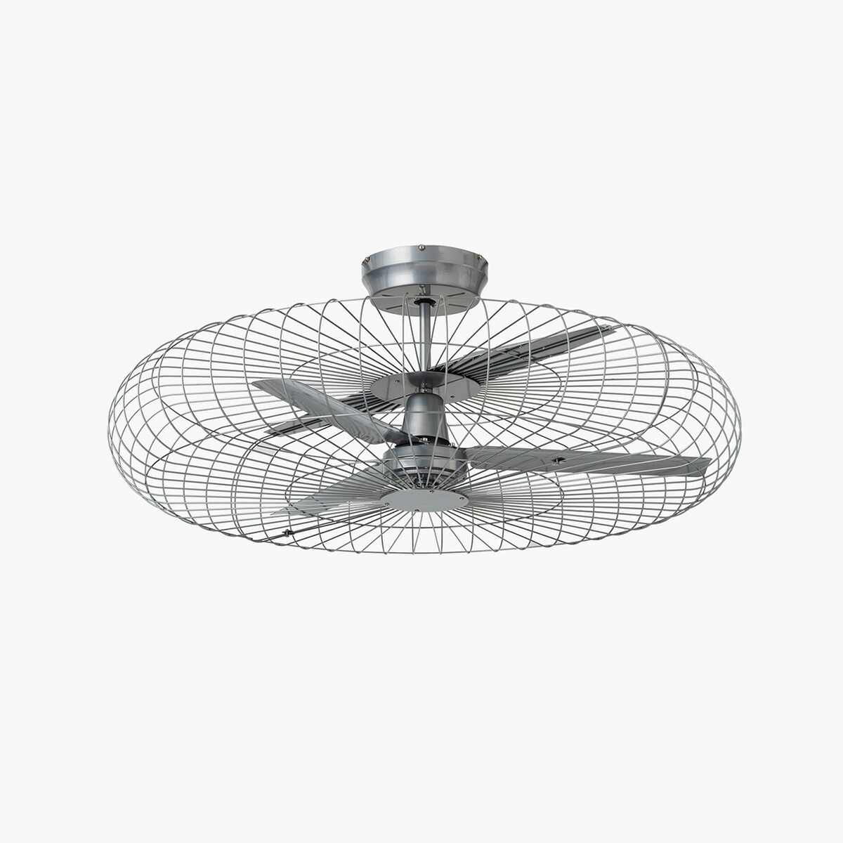 ＨＥＲＭＯＳＡ ハモサ 最高限度気違い GRAND MONICA CEILING FAN（グランモニカシーリングファン） かかわり合いけ最高限度 DC原動機 12～14畳 遠隔操作付き添い人 silver（しろがね色） CF007SV
