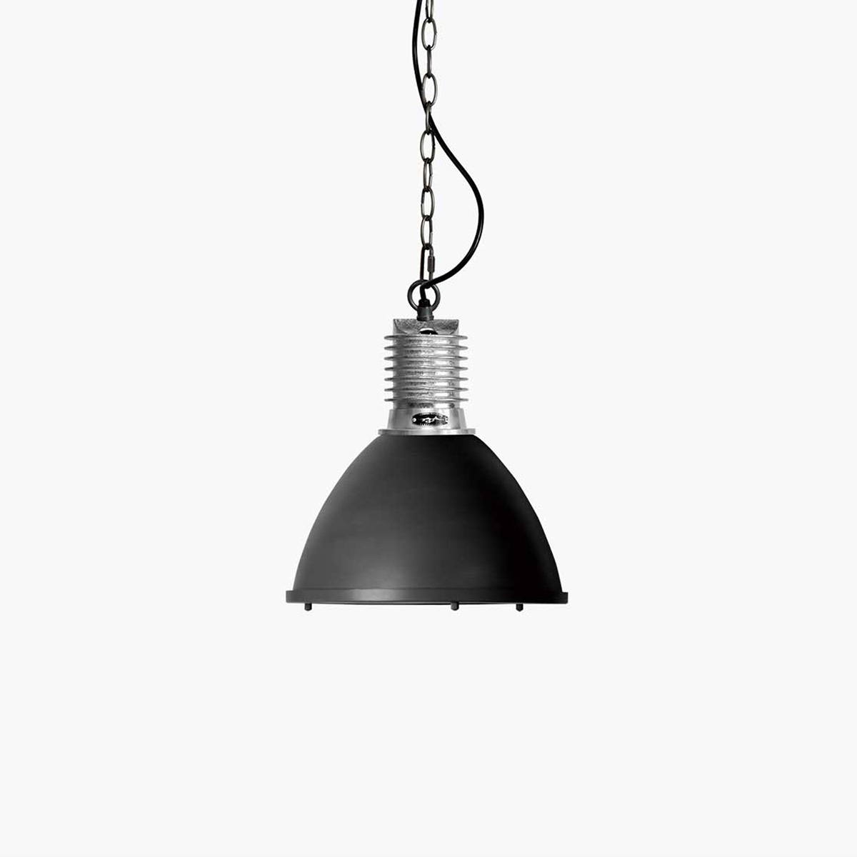 ＨＥＲＭＯＳＡ　ハモサ　ペンダントライト　BYRON LAMP（バイロンランプ）　引掛けシーリング　白熱電球付き（E26/100W×1）　電球色　～4.5畳　black（ブラック）　CM003BK