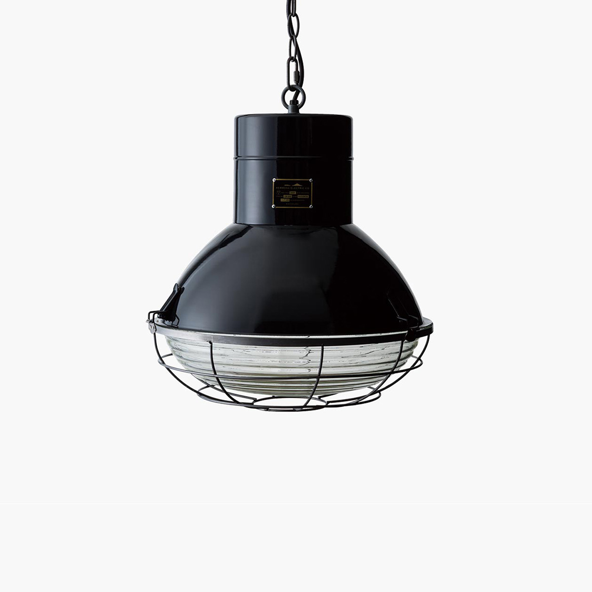 HERMOSA ハモサ ペンダントライト PASADENA LAMP(パサデナランプ) 引掛けシーリング 白熱電球付き(E26/100W×1) 電球色 ~4.5畳 black(ブラック) CM005BK