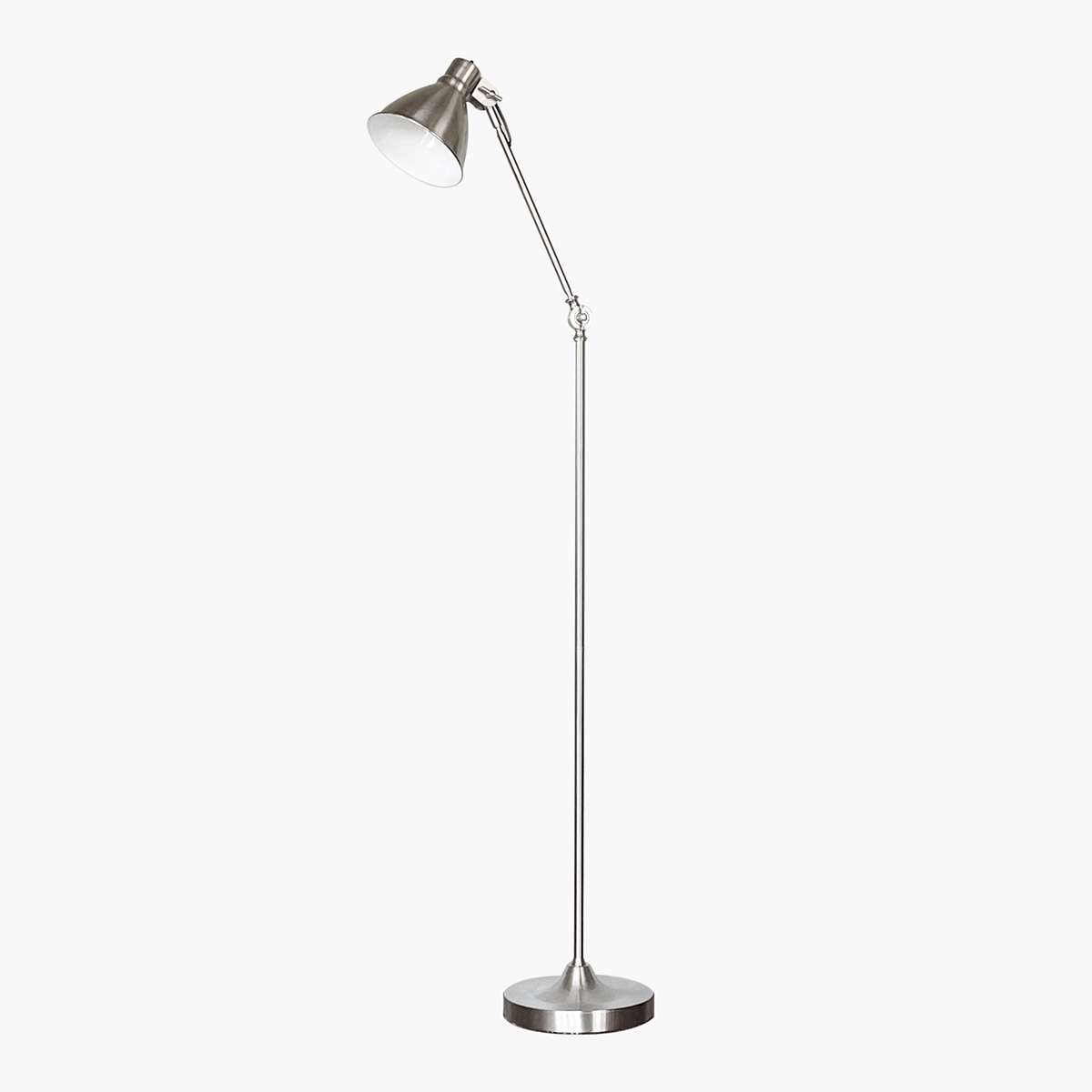 ＨＥＲＭＯＳＡ　ハモサ　フロアランプ　TURKU FLOOR LAMP S（トゥルクフロアランプS）　白熱電球付き（E26/60W&times;1）　電球色　～4.5畳　LED対応可　コンセントタイプ　silver（シルバー）　EN009SV｜オールライト