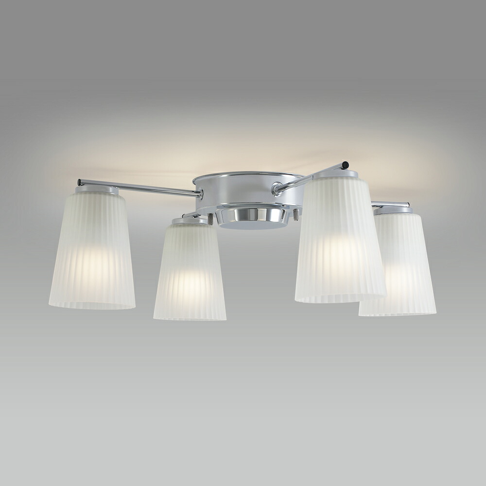 ホタルクス　LEDシャンデリア　天井直付　簡易取付　電球色　電球形LEDランプ搭載　口金Ｅ２６　白熱電球６０Ｗ×４灯相当　SXZLE264709L