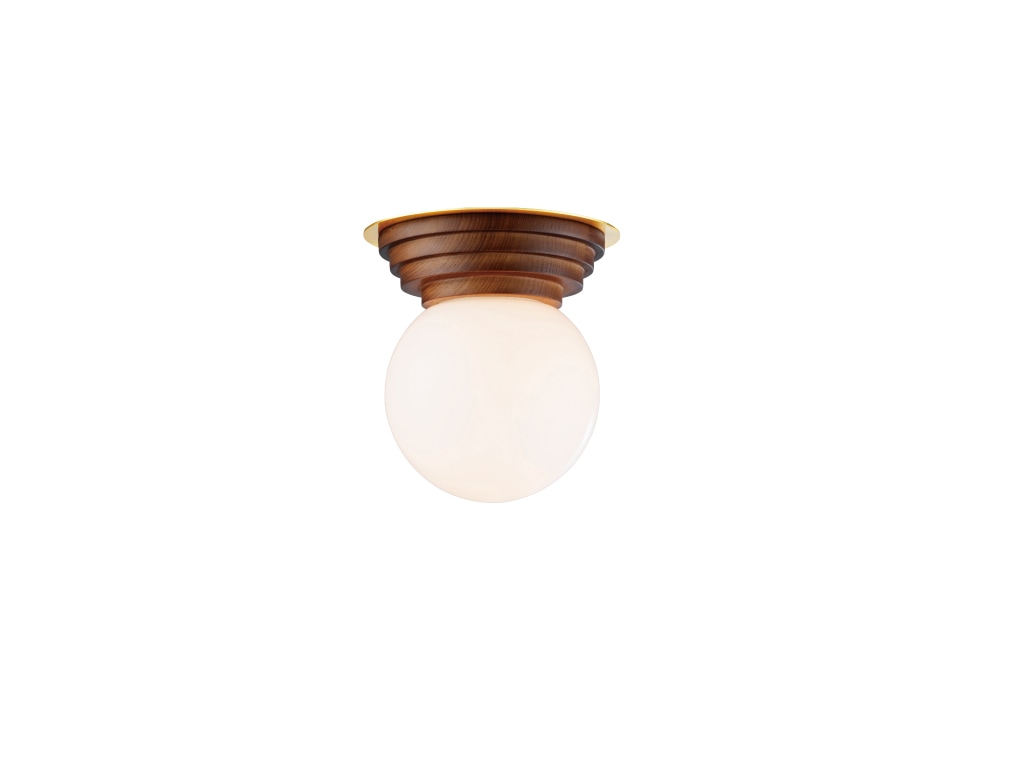 インターフォルム　INTERFORM　Boule ブール　シーリングライト　E17　引掛けシーリング　LED電球付き　電球色　LT4441