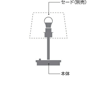 ＫＯＩＺＵＭＩ　ＬＥＤスタンド　灯具のみ　ブライトシルバー　白熱電球４０Ｗ相当　（ランプ付）　電球色　２７００Ｋ　セード別売　AT49314L｜オールライト