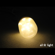 【楽天市場】ノア LED電球 ナツメ球形 15W相当 0．9W 3000K E12口金 28lm LED1209：オールライト
