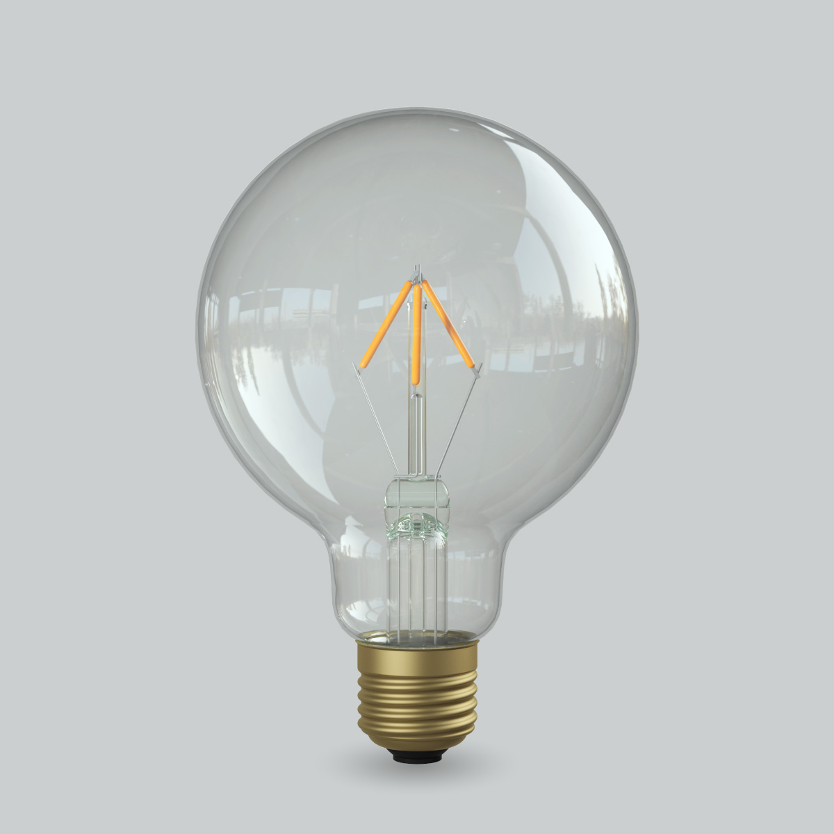 ビートソニック　OnlyOne(オンリーワン)　LED電球　Siphon(サイフォン)　ボール電球形　点光源　Ball95(ボール95)　G95(外径95mm)　40W形相当　電球色(2700K)　E26　3.5W　400lm　クリアガラス　LDF112D