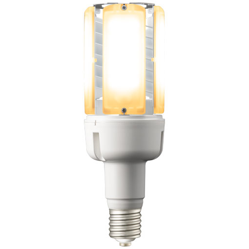 岩崎　レディオック　LEDライトバルブK　エリアライト専用　電源内蔵形　水銀ランプ２００W相当　垂直点灯　５３W　E３９　電球色　６４００lm　２７００K　LDT100242V53LGE39L ※受注生産品
