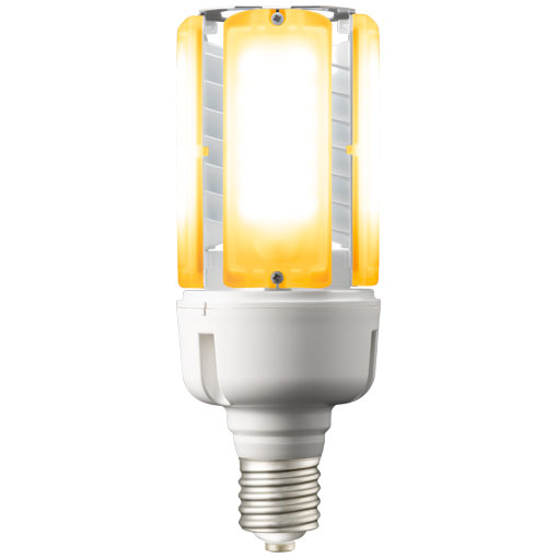 岩崎　レディオック　LEDライトバルブK　標準　電源内蔵形　水銀ランプ２５０W相当　垂直点灯　６７W　E３９　ナトリウム色　８５００lm　２１００K　LDT100242V67LGE3921