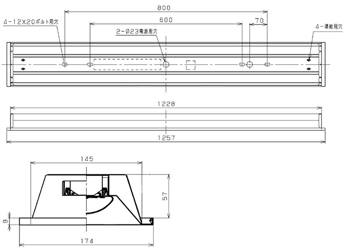 東芝 ＬＥＤベースライト ＴＥＮＱＯＯ 専用調光器対応 ４０タイプ 埋