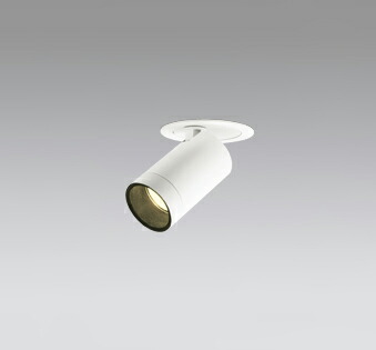 ＯＤＥＬＩＣ ＬＥＤ高彩色ユニバーサルダウンライト ＪＲ１２Ｖ５０Ｗ相当 オフホワイト １６° 埋込穴Φ７５ｍｍ 電球色 ３０００Ｋ  Ｍ形 一般型 専用調光器対応 XD603105HC （調光器別売）