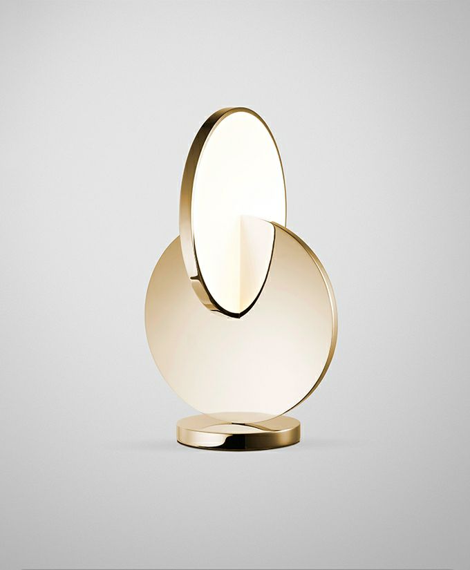 ＬＥＥ ＢＲＯＯＭ リー・ブルーム 早見表ともし火 勉強机ともし火 ECLIPSE TABLE 内蔵LED（白熱電球色） 差し込み・吊りひも取り替えっこ付き添い人 調光能力のある POLISHED GOLD（ポリッシュドゴールド） ECLIPSE TABLE POLISHED GOLD