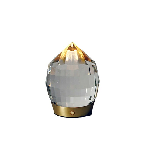 ＬＹＫＫＥ 　リッケ　アイスドロップ ポータブルライト　テーブルライト　ＬＥＤ　ＵＳＢケーブルタイプＡ　ＡＣアダプター付　０.２Ｗ　２２００Ｋ　クリア　調光機能付 　ZU20｜オールライト