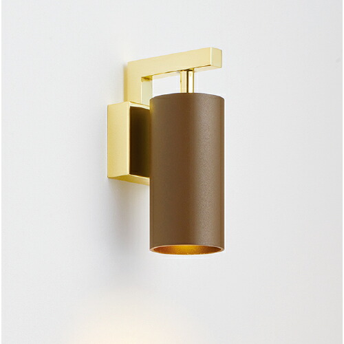 ＭＡＸＲＡＹ　TUTU BRACKET　GOLD/ツツ ブラケット　ブラケットライト　直付タイプ　本体色：サテンブラウン　E11口金　ランプ別売　MB5045121(OP01743+OP0168621)｜オールライト