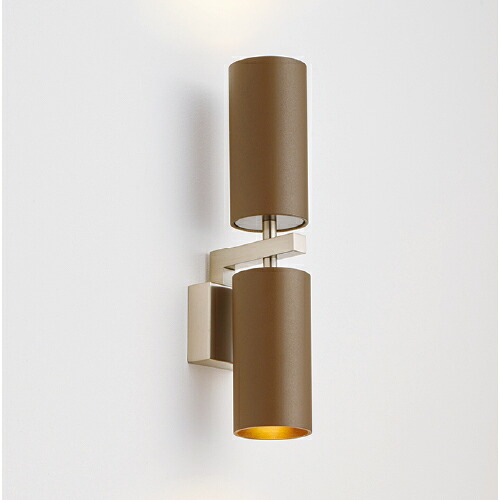 MAXRAY TUTU BRACKET WHITE BRONZE/ツツ ブラケット ブラケットライト 2灯 直付タイプ 本体色:サテンブラウン E11口金 ランプ別売 MB5045521(OP01745+OP0168621)|オールライト