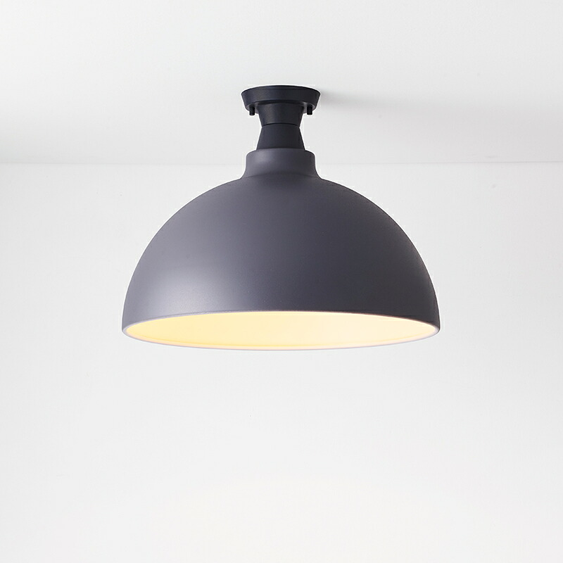 ＭＡＸＲＡＹ　CRAFT LAMP Bowl S Ceiling/クラフトランプ ボウルS　シーリングライト　直付タイプ　サテンチャコールグレー　E26口金　ランプ別売　ML3016125(OP0169924+OP0170125)