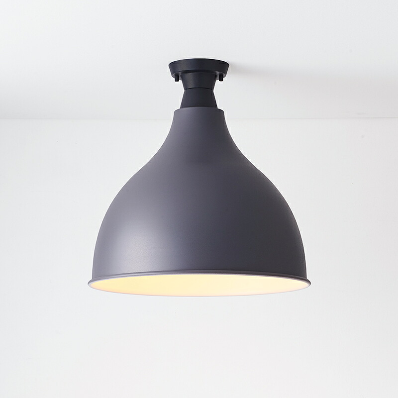 ＭＡＸＲＡＹ CRAFT LAMP Eggplant L Ceiling/手工芸品照明ランプ エッグ工業プラントL 最高限度ともし火 直付手合い サテンチャコールグレー E26口金 照明ランプ別売 ML3016225(OP0169924+OP0170225) シーリングライト・天井直付灯-インテリア・寝具・収納