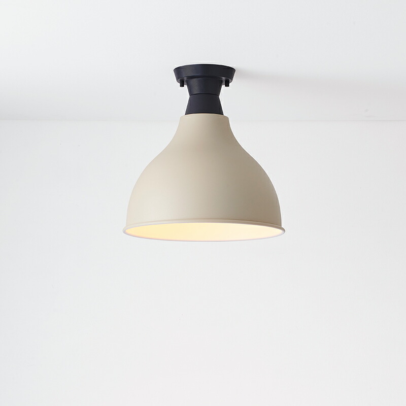 ＭＡＸＲＡＹ　CRAFT LAMP Eggplant S Ceiling/クラフトランプ エッグプラントS　シーリングライト　直付タイプ　サテンサンドベージュ　E26口金　ランプ別売　ML3016303(OP0169924+OP0170303)