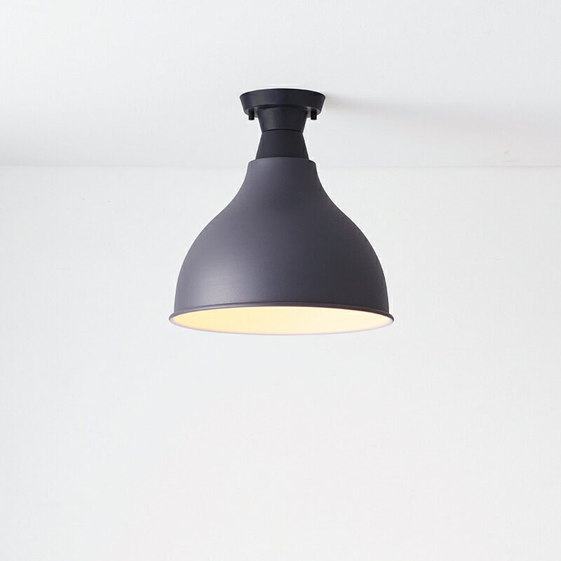 ＭＡＸＲＡＹ　CRAFT LAMP Eggplant S Ceiling/クラフトランプ エッグプラントS　シーリングライト　直付タイプ　サテンチャコールグレー　E26口金　ランプ別売　ML3016325(OP0169924+OP0170325)