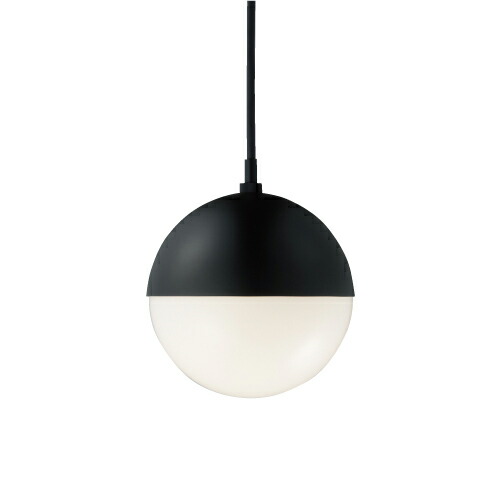 MAXRAY 吊り下げ照明器具 ペンダントライト Orb Pendant/オーブ ペンダントシリーズ ブラック(黒) 引掛けシーリング 1灯 E17口金用(ランプ別売り) グローブサイズ:Φ154mm 球体 ガラスグローブ MP406030201|オールライト