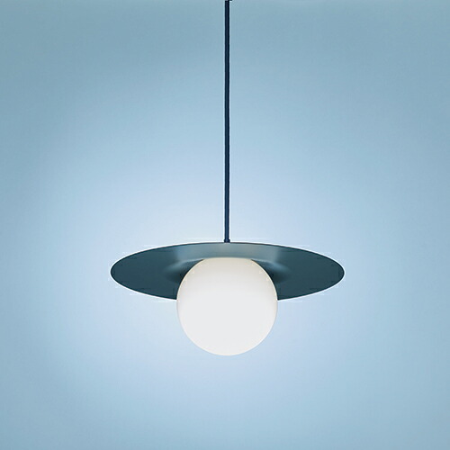 ＭＡＸＲＡＹ　吊り下げ照明器具　ペンダントライト　Ｏｒｂ Ｐｌａｔｅ Ｐｅｎｄａｎｔ/オーブ　プレートペンダントシリーズ　ブラック（黒）　引掛けシーリング　１灯　Ｅ１７口金用（ランプ別売り）　球体　ガラスグローブ　MP4061402