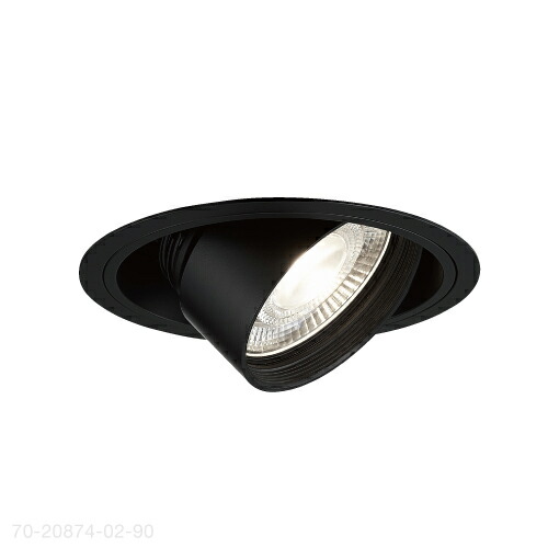 MAXRAY TAURUS ユニバーサル(アジャスタブルダウンライト) φ125mm 本体色ブラック(黒) LED内蔵 2700K(電球色) 全光束1775lm 配光:中角 70208740290(MD208740290+OP0132170)|オールライト