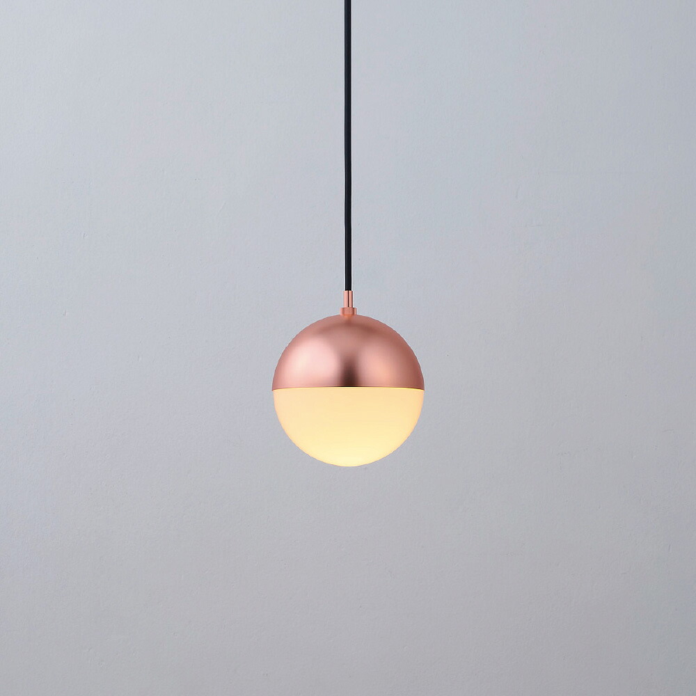 MAXRAY 吊り下げ照明器具 ペンダントライト Orb Pendant/オーブ ペンダントシリーズ マットコパ 引掛けシーリング 1灯 E17口金用(ランプ別売り) グローブサイズ:Φ154mm 球体 ガラスグローブ MP406033401|オールライト