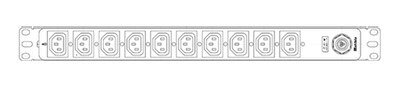 明工社 １９in仕合わせ用２００Ｖ差し込み ２００Ｖ差し込み（Ｃ１３×１０） Ｌ６-２０繋ぎ付 ２０Ａ ２５０Ｖ ＶＣＴ５ｍ ME8655TA5 ※受注生み出すこと品