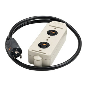 明工社　引掛マルチタップ　２０Ａ　２５０Ｖ　２コ口　接地２Ｐ　Ｌ６-２０Ｐ付　ＶＣＴケーブル３ｍ　MR7693W8TL3 ※受注生産品
