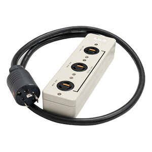 明工社　引掛マルチタップ　３０Ａ　２５０Ｖ　３コ口　接地２Ｐ　Ｌ６-３０Ｐ付　ＶＣＴケーブル３ｍ　MR7701T4L3 ※受注生産品｜オールライト