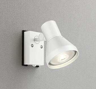 ＯＤＥＬＩＣ　エクステリアライト　スポットライト　直付　ビーム球150W相当　人感センサーON-OFF型　LEDランプ別売　OG044134