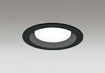 ＯＤＥＬＩＣ　ダウンライト　ベースダウンライト　浅型　FHT24W相当　温白色　埋込穴Φ125mm　R15高演色LED　LEDランプ付き　黒色(ブラック)　OD361360WR
