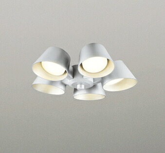 ＯＤＥＬＩＣ　シーリングファン　灯具　遮光セードタイプ・5灯　～6畳　高演色LED　電球色2700K　ファン本体別売　マットシルバー　WF229LR｜オールライト