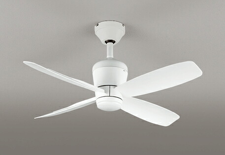 ODELIC シーリングファン DC MOTOR FAN 4枚羽根 パイプ吊り・短羽根 簡易結線型 リモコン付 オフホワイト WF811P2|オールライト